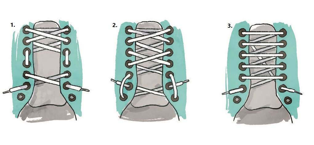 3 maneiras diferentes de amarrar o cadar&ccedil;o do seu t&ecirc;nis e melhorar a performance