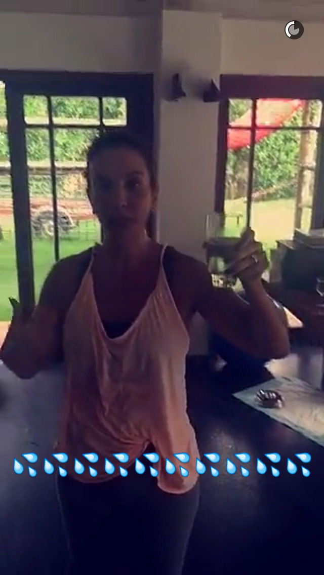 Reprodução/ Snapchat O treino de Ivete Sangalo para o Carnaval 2016