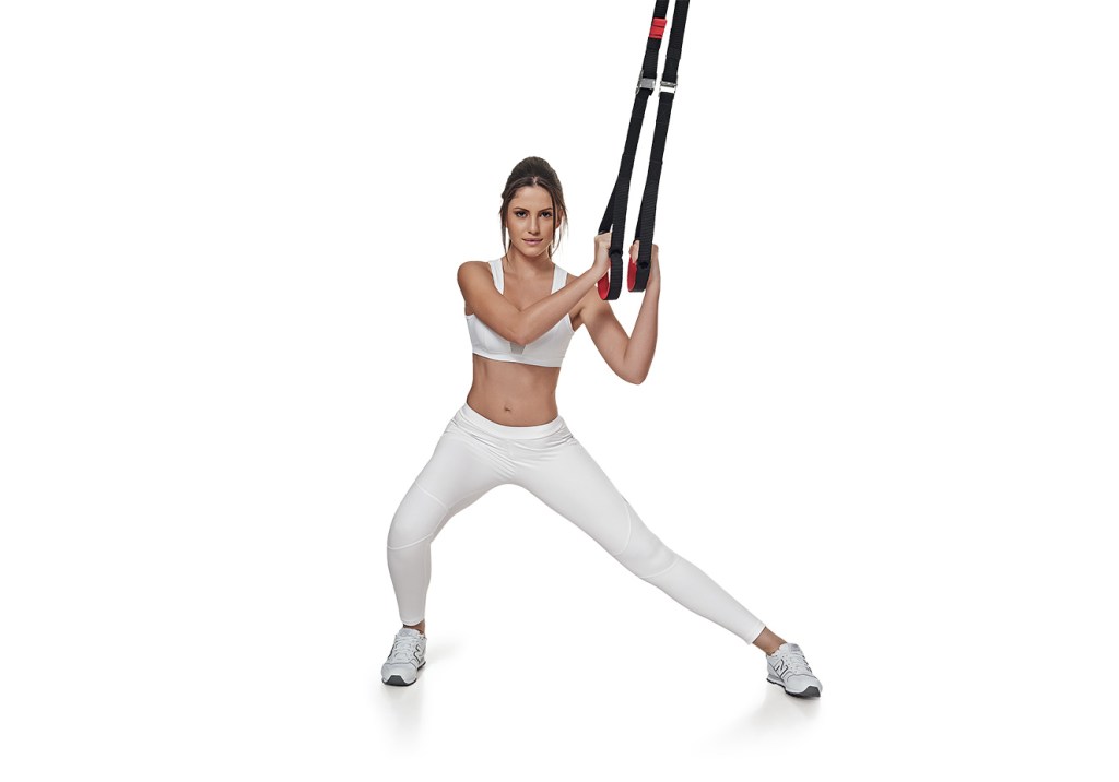 Treino portátil trabalha o corpo todo