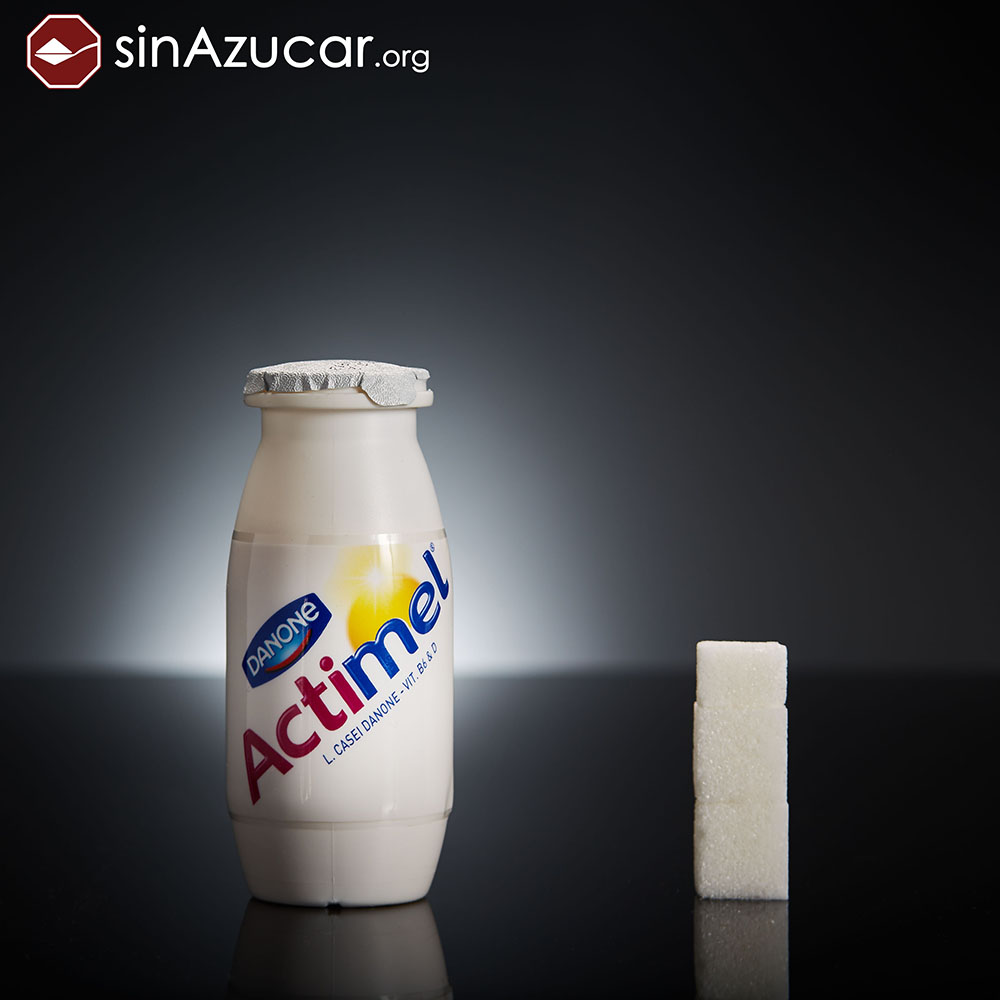 Quantidade de açúcar no iogurte Actimel