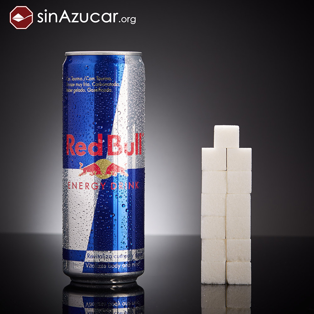 Quantidade de açúcar no energético Red Bull