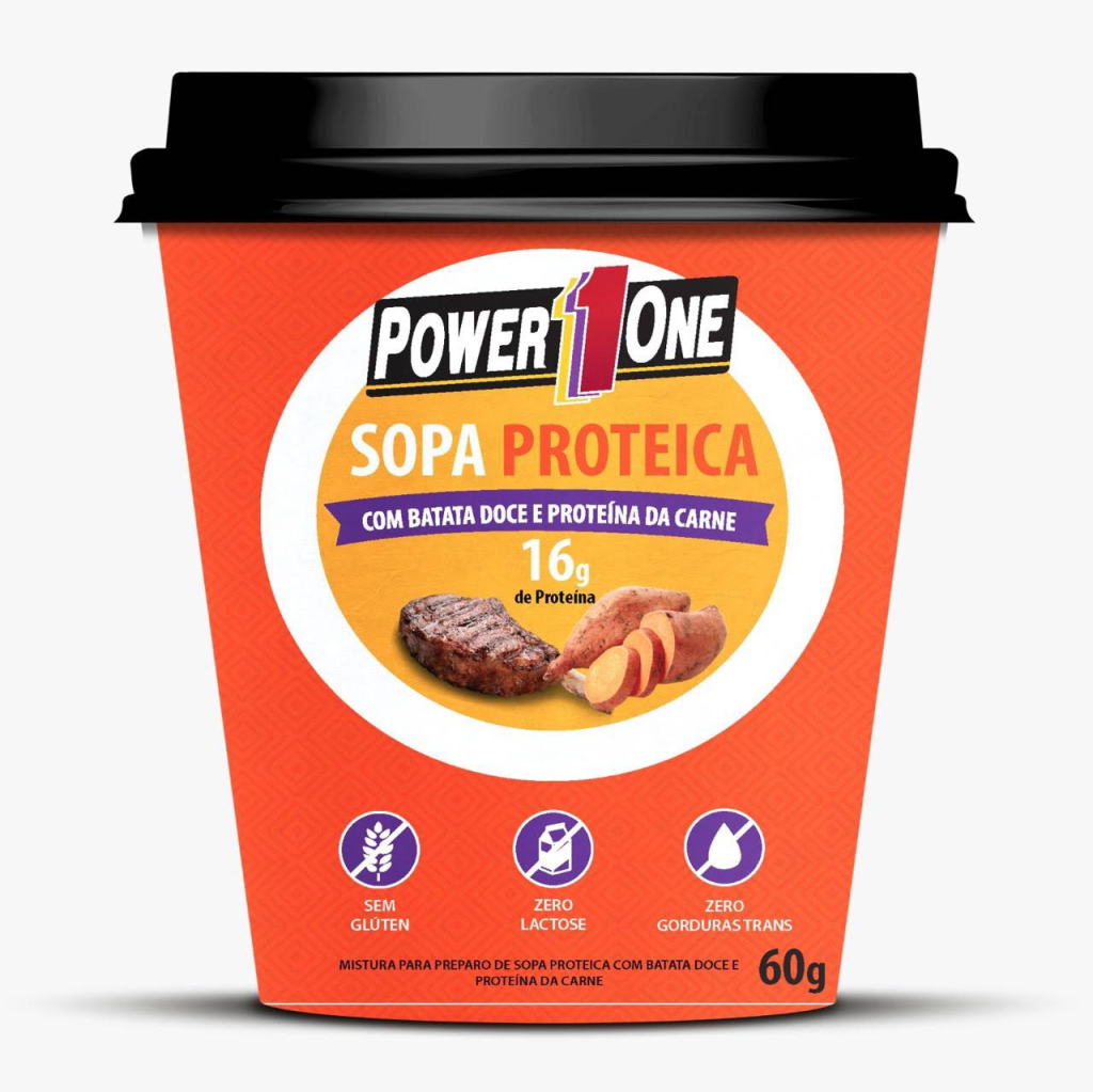 Embalagem sopa proteica Power1One