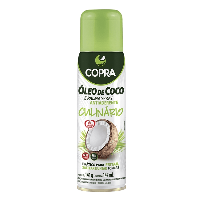 Embalagem do spray de óleo de coco da Copra