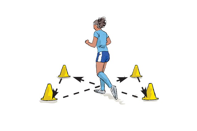Treino inspirado nas atletas do futebol para queimar 800 calorias