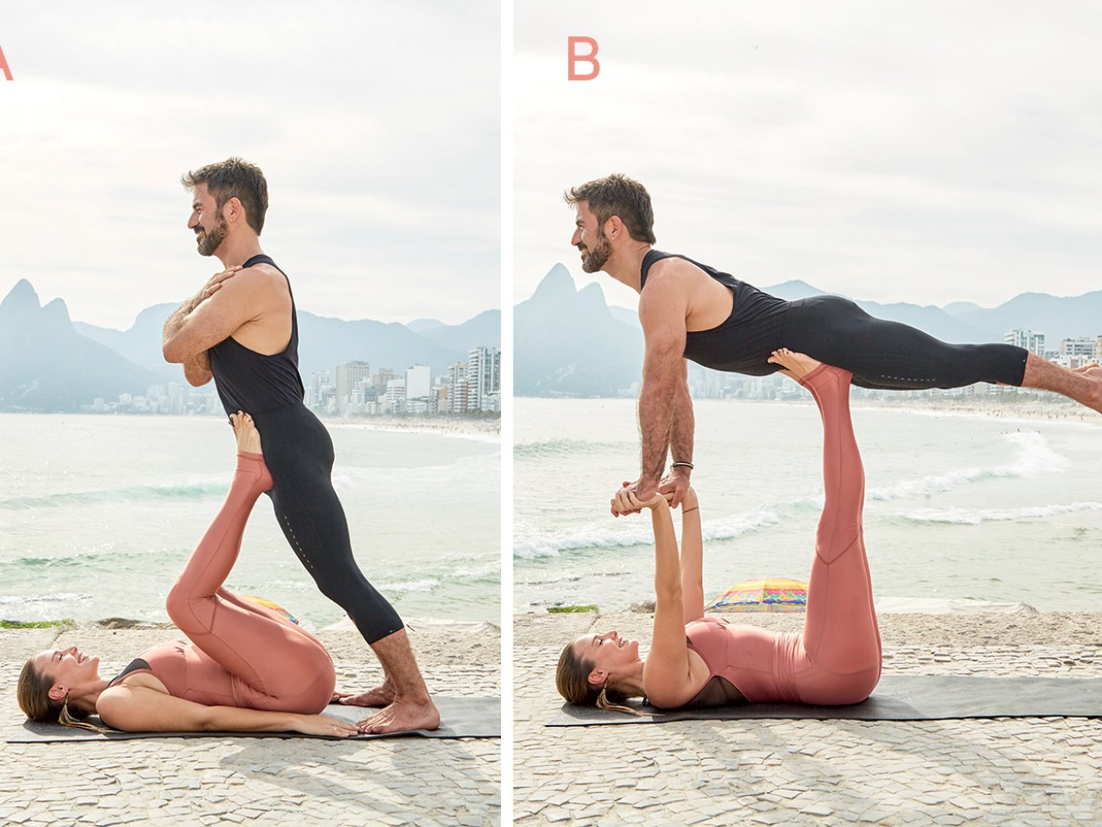 Acroyoga: passo a passo de 2 posturas da moda... | BOA FORMA