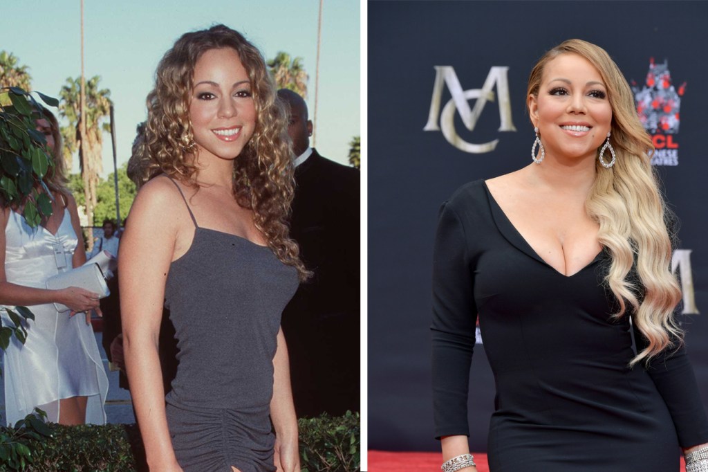 Antes e depois do cabelo de Mariah Carrey