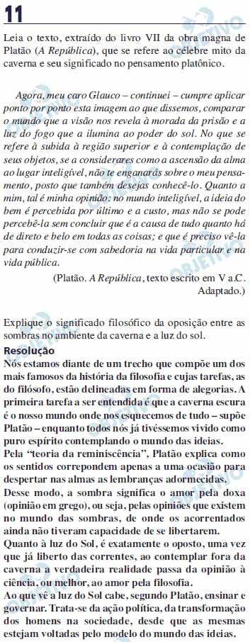 Unesp 2011/2 &ndash; segunda fase: Quest&atilde;o 11