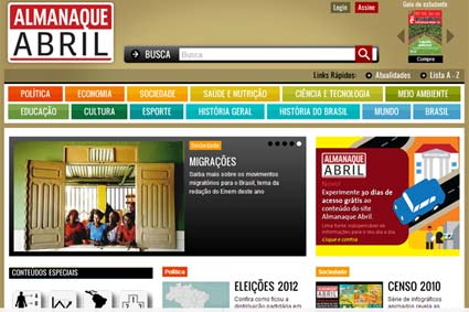 Confira a versão digital do Almanaque Abril - Guia do Estudante