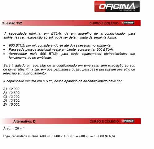 Enem 2012: corre&ccedil;&atilde;o da quest&atilde;o 152
