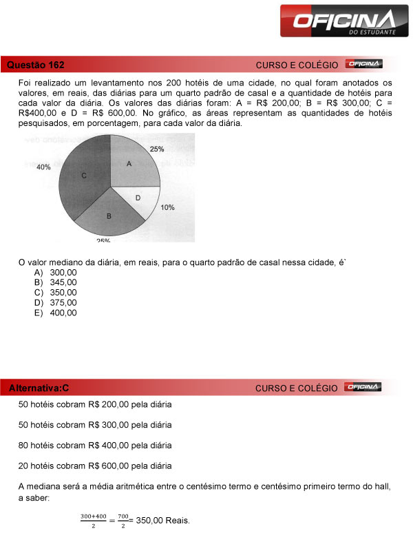 Enem 2013 &ndash; Corre&ccedil;&atilde;o da quest&atilde;o 162 &ndash; Matem&aacute;tica