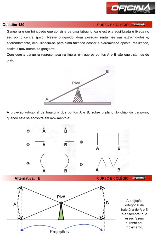 Enem 2013 &ndash; Corre&ccedil;&atilde;o da quest&atilde;o 180 &ndash; Matem&aacute;tica