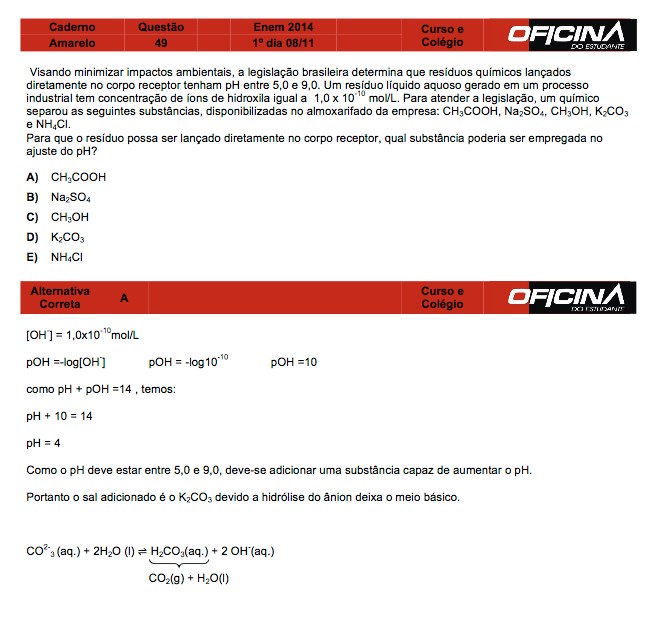 Enem 2014: correção da questão 49