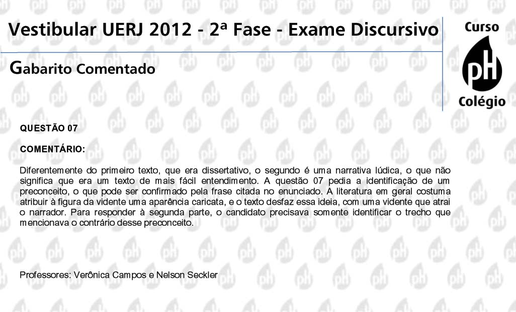 Uerj 2012 &ndash; Ingl&ecirc;s (quest&atilde;o 7)