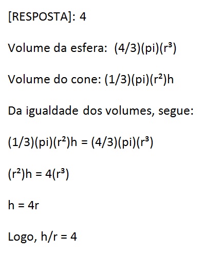 Matem&aacute;tica &ndash; C&aacute;lculo de raio