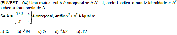 Matrizes Especiais – Álgebra Linear