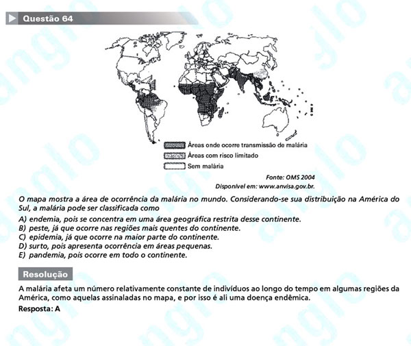 UFF 2012/1 questão 64 - Estuda.com ENEM