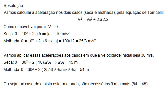 F&iacute;sica: Como calcular dist&acirc;ncia e acelera&ccedil;&atilde;o