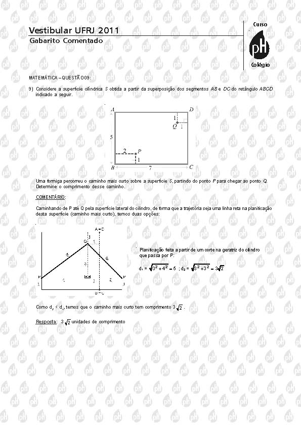 UFRJ 2011: Quest&atilde;o 9 &ndash; Matem&aacute;tica