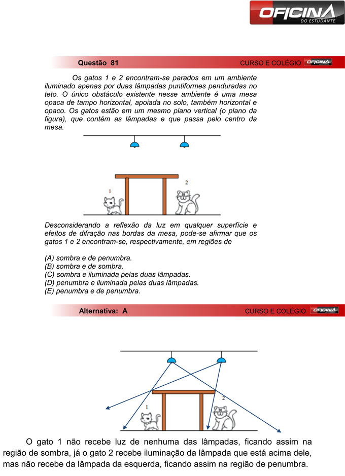 Unesp meio de ano 2012: Quest&atilde;o 81 &ndash; Primeira fase