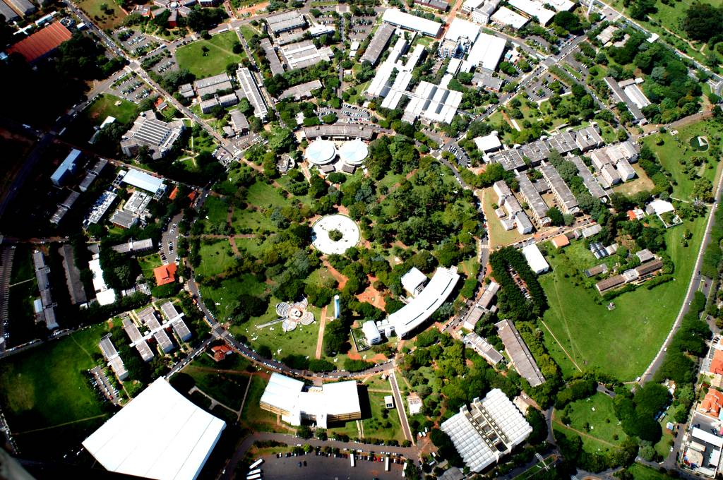Unicamp: vista aérea do campus principal, em Campinas (crédito: Antoninho Perri) 