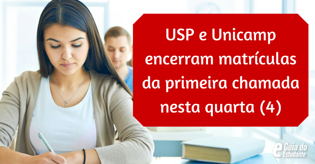 USP e Unicamp encerram matrículas online da primeira chamada nesta quarta-feira (3)