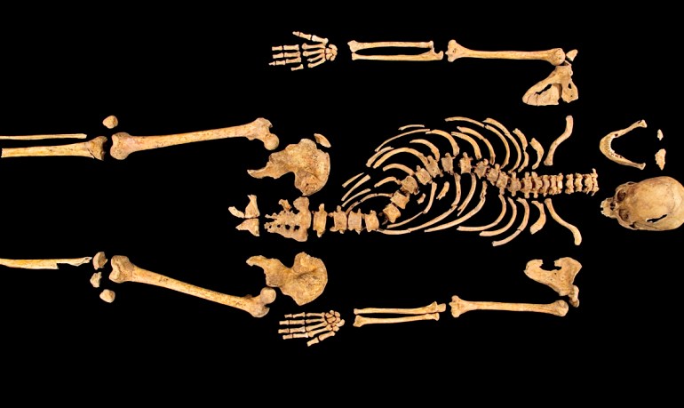 Esqueleto de Ricardo III (foto: Universidade de Leicester)