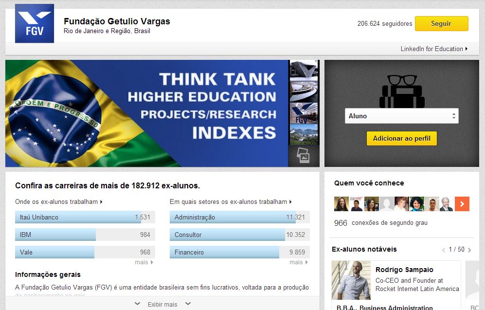 Conheça melhor as universidades do Brasil e do mundo com o LinkedIn