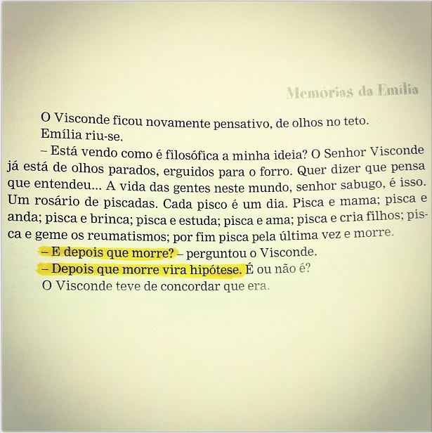 Memórias da Emília. Monteiro Lobato