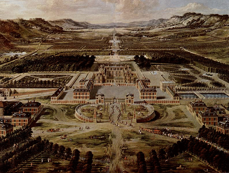Vista aérea do Palácio de Versalhes (Fonte: Wikimedia Commons)