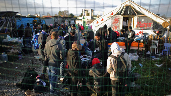 O campo de refugiados  de Calais, na França, desativado há duas semanas (foto: Getty Images)
