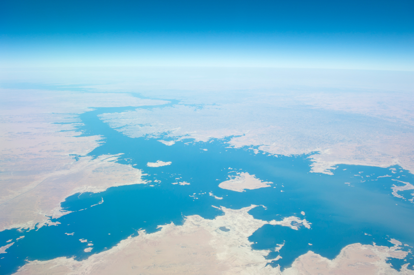 Vista aérea do Rio Nilo (fonte: iStock)