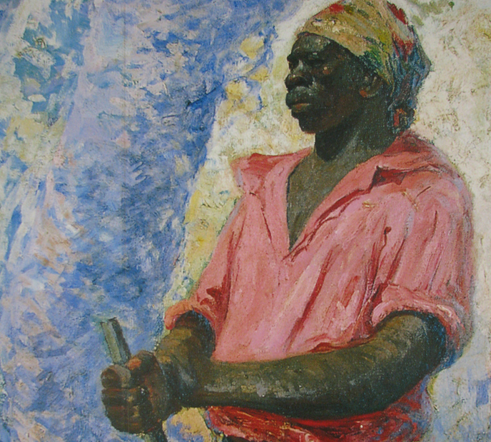 Zumbi, na pintura de Antônio Parreiras. (imagem: Wikimedia Commons)