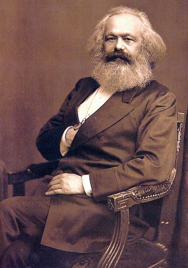 Retrato de Karl Marx.