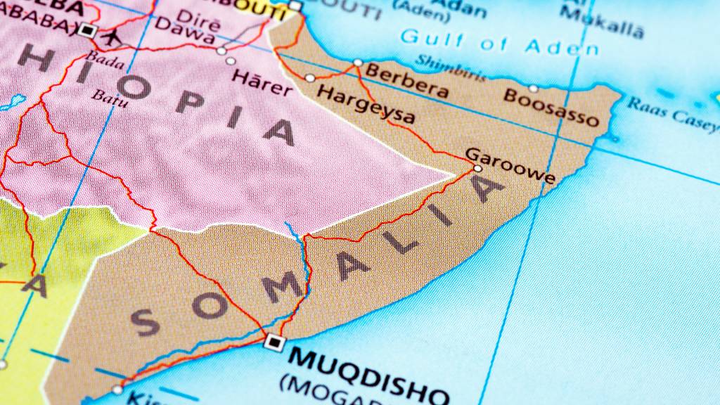 Mapa da Somália