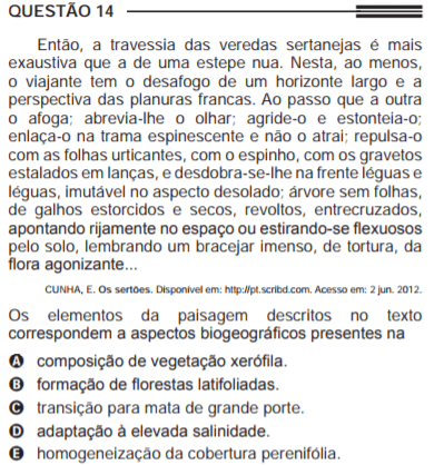 Como cai na prova: Climas e vegetações do Brasil