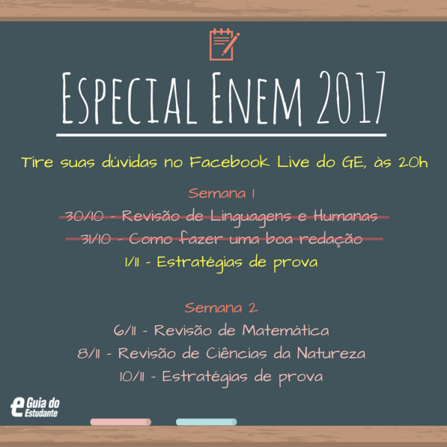 Assista: Estratégias para mandar bem no Enem!