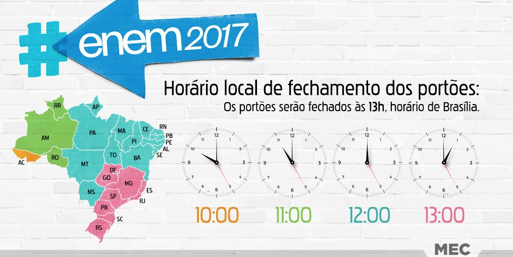 Primeira prova do Enem começa às 13h deste domingo (5)