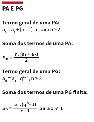 Formulas que mais caem no enem - Enem