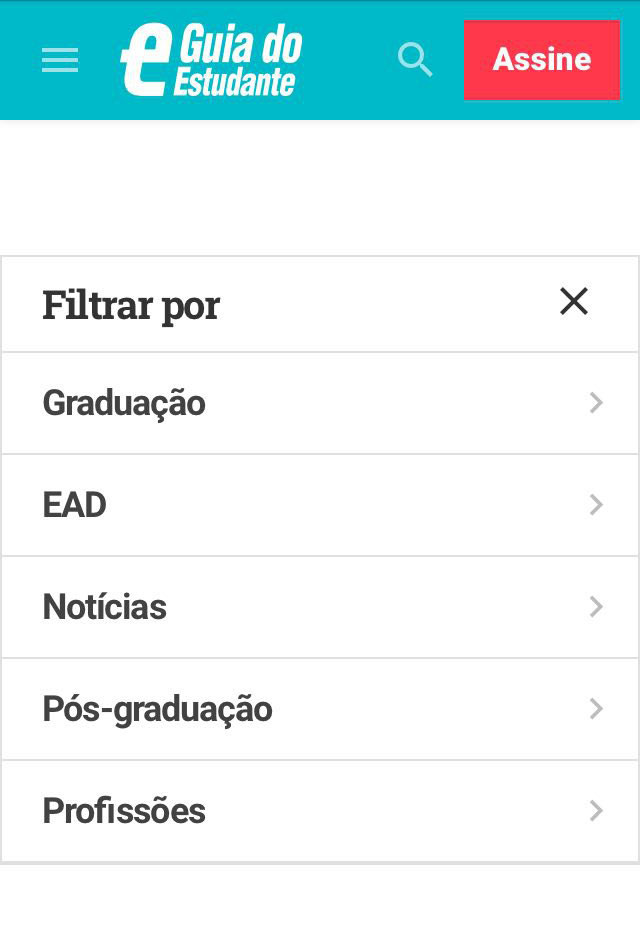 Como usar a busca de cursos do site do Guia do Estudante