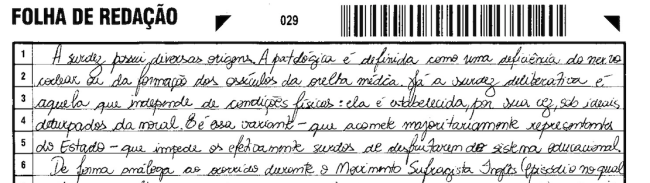 Veja redações com notas altas no Enem 2017