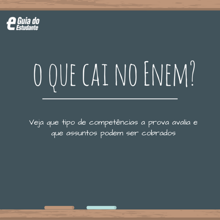 LISTÃO - Tudo o que cai no ENEM, organizado e rankeado 