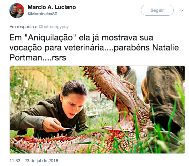 Natalie Portman passou em Veterinária?